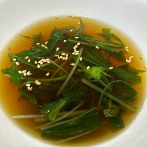 美味しい！水菜スープ♪